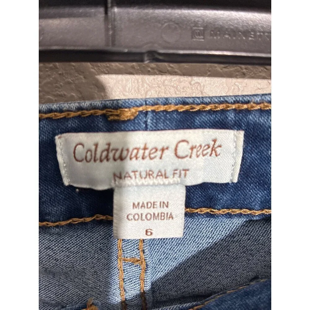 Coldwater Creek Jeans Womens Size 6 Blue Natural Fit Straight Leg Jeans Denim